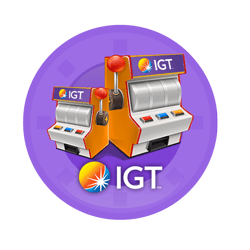 logo IGT in a slot machine