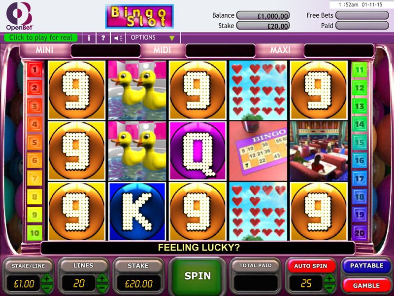 Bingo Slot - apercu