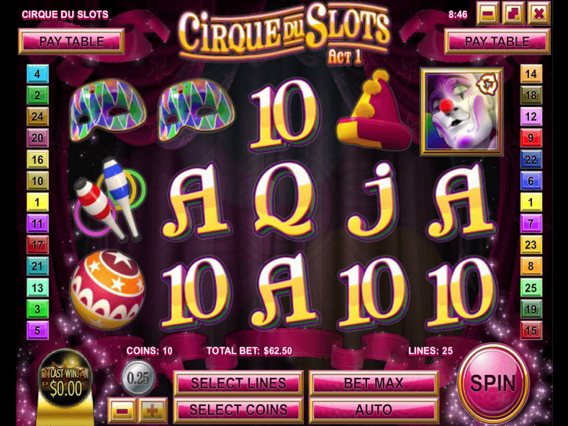 Cirque Du Slots - apercu