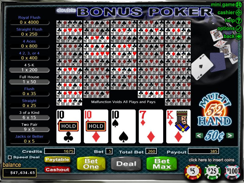Double Double Bonus Poker - apercu