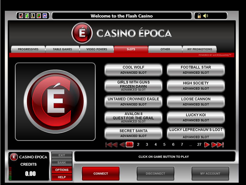 Epoca Casino - apercu de logiciel