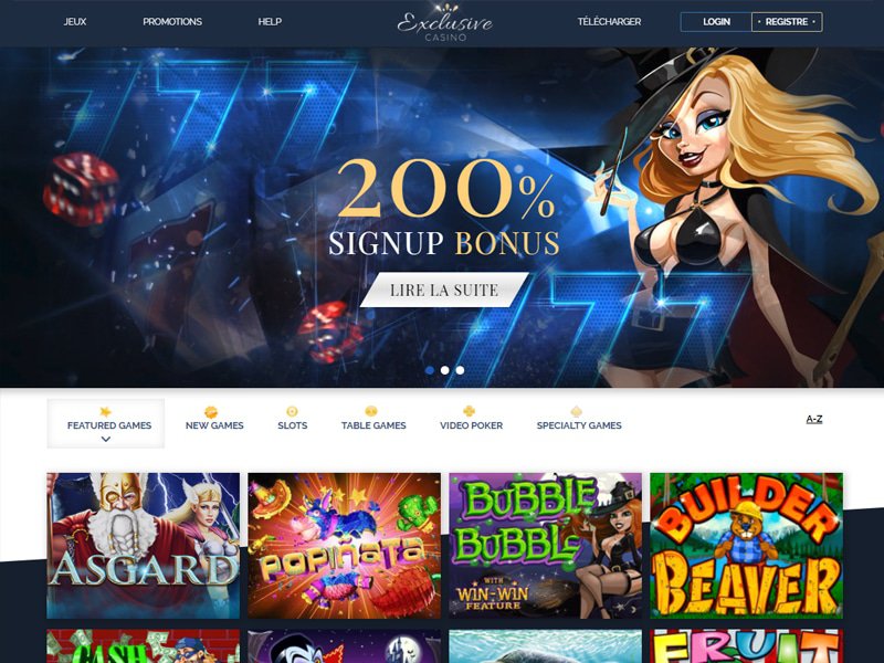 Exclusive Casino - apercu de logiciel