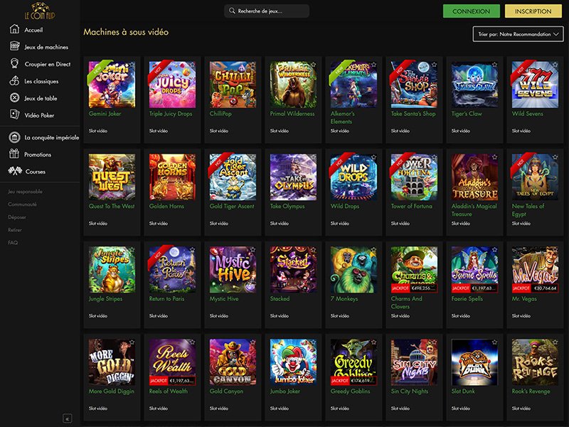 Le Coin Flip Casino - apercu de logiciel