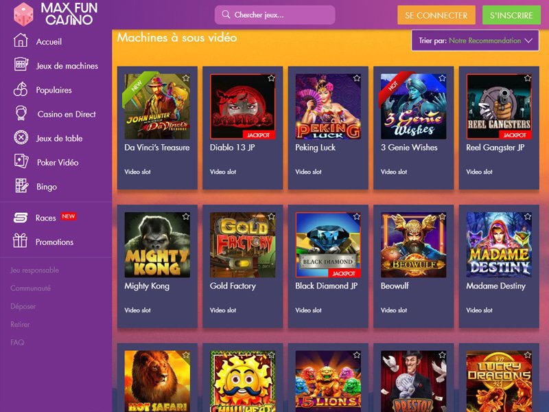 Max Fun Casino - apercu de logiciel