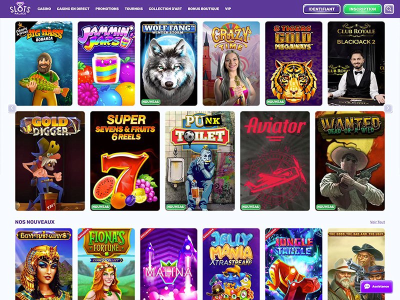 Slots Palace Casino - apercu de logiciel