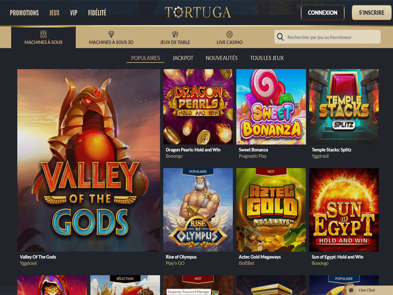 Tortuga Casino - apercu de logiciel