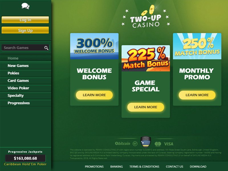 Two Up Casino - apercu de logiciel