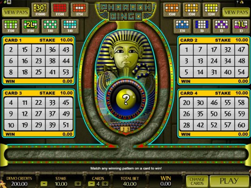 Pharaoh Bingo - apercu