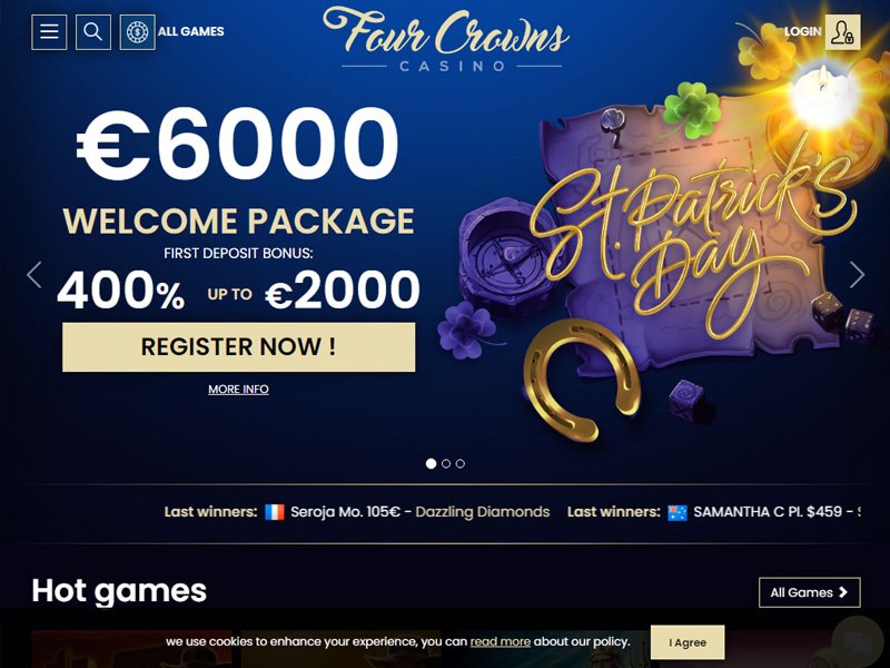 4Crowns Casino - apercu de site