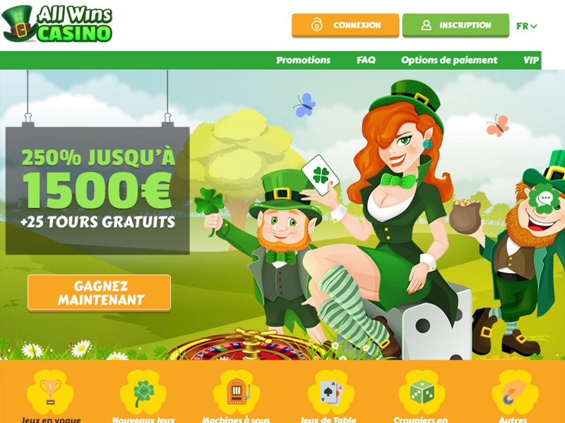 All Wins Casino - apercu de site