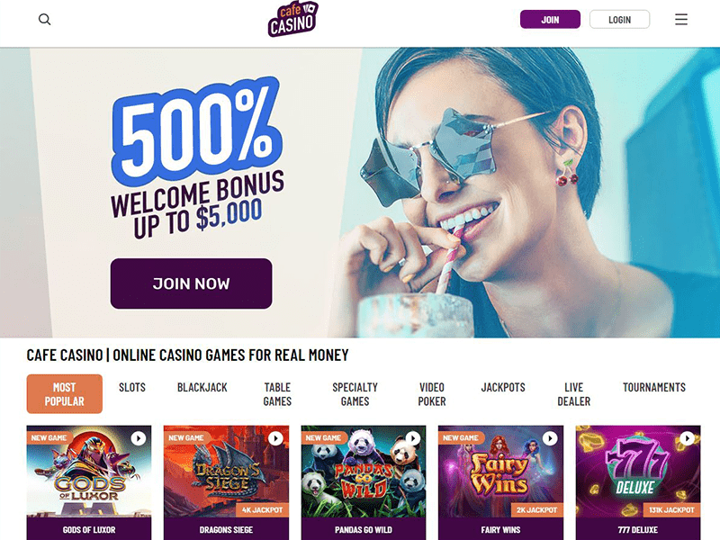 Café Casino - apercu de site