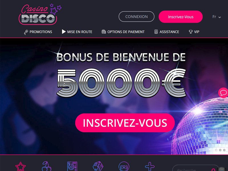 Casino Disco - apercu de site