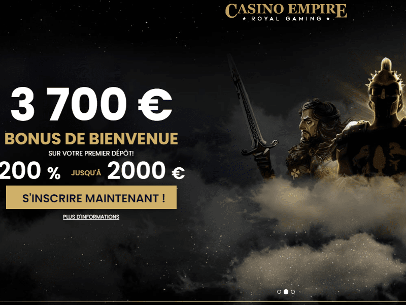 Casino Empire - apercu de site