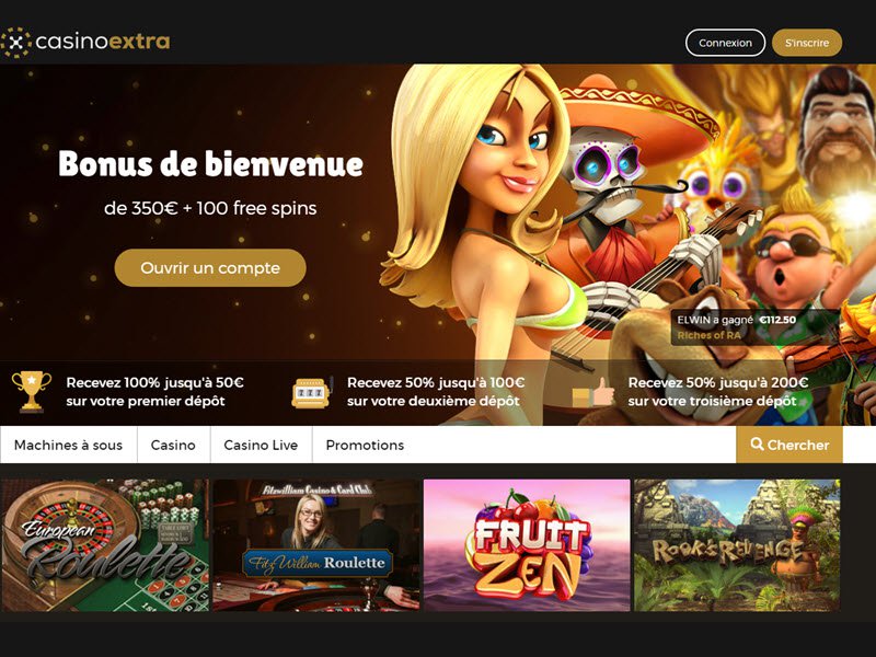 Casino Extra - apercu de site