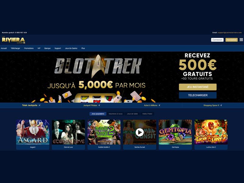 Casino La Riviera - apercu de site