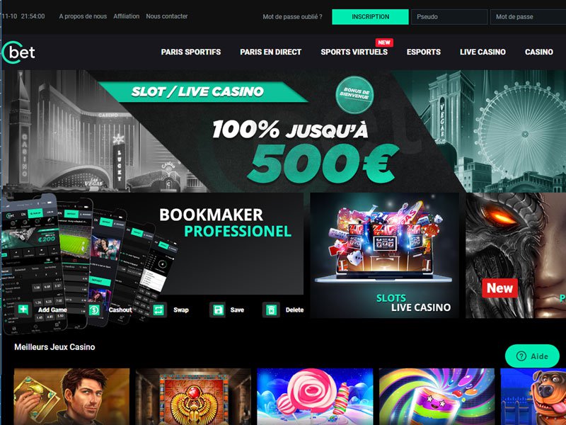 Cbet Casino - apercu de site