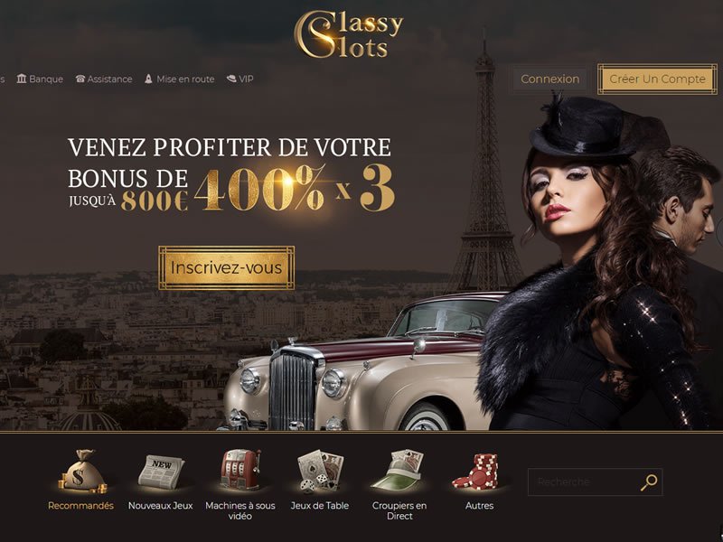 Classy Slots - apercu de site