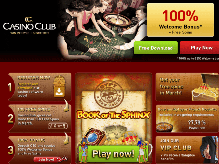 Club Casino - apercu de site