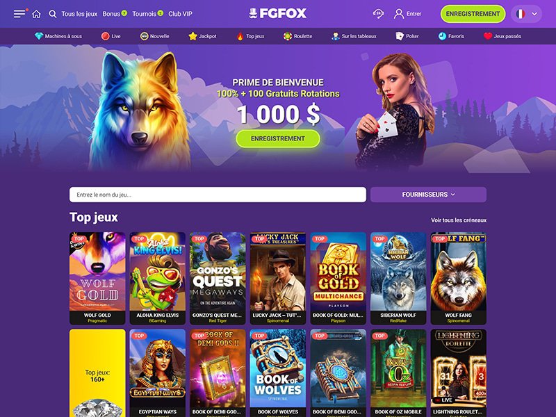 Fgfox Casino - apercu de site