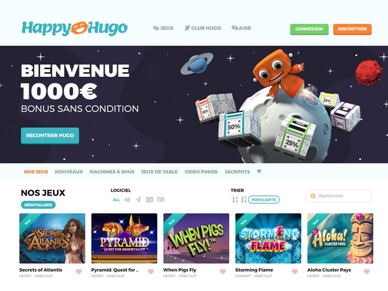 Happy Hugo - apercu de site