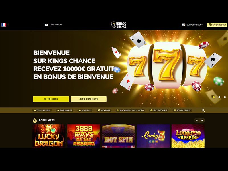 Kings Chance Casino - apercu de site