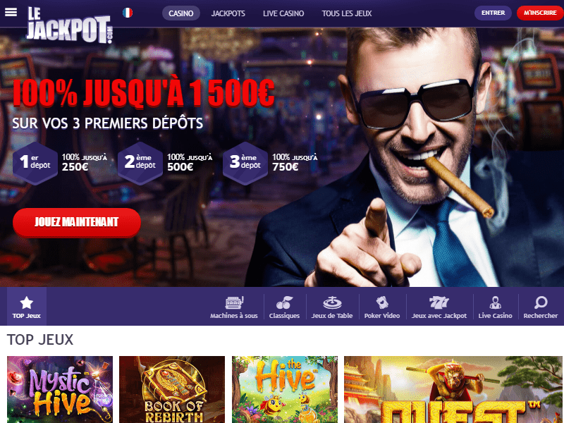 LeJackpot Casino - apercu de site