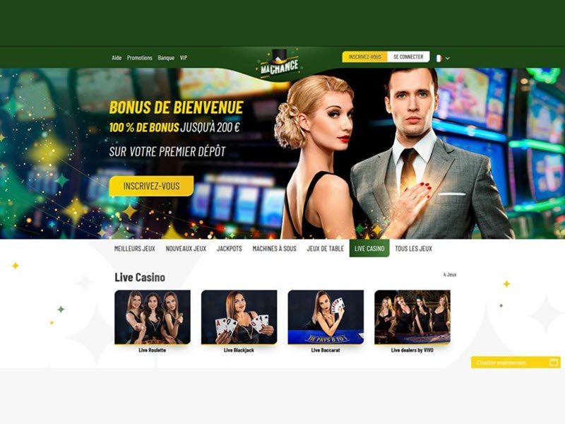 Ma Chance Casino - apercu de site