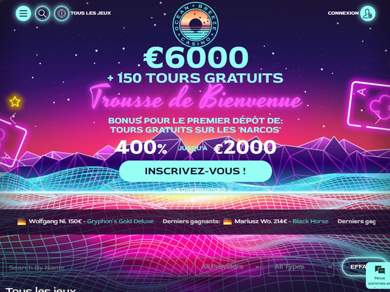 Ocean Breeze - apercu de site