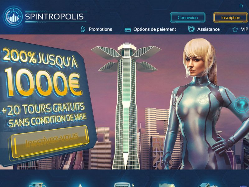 Spintropolis Casino - apercu de site