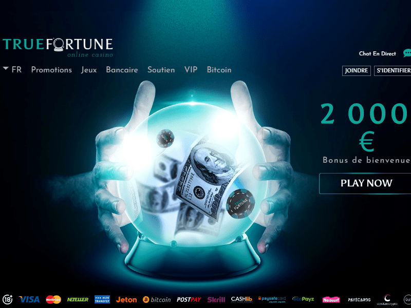 True Fortune Casino - apercu de site