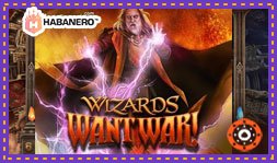 Habanero présente le jeu de casino Wizards Want War!