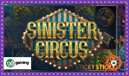 Lancement du jeu Sinister Circus sur les casinos 1x2 Gaming