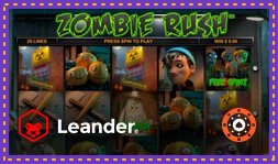 Zombie Rush Deluxe : Nouvelle machine à sous de Leander Games